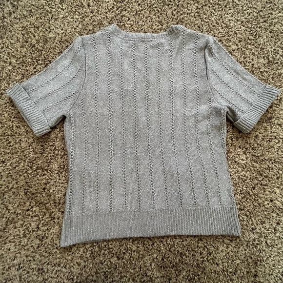 Women’s XL White House Black Market short-sleeve button-front cardigan sweater - Picture 4 of 4